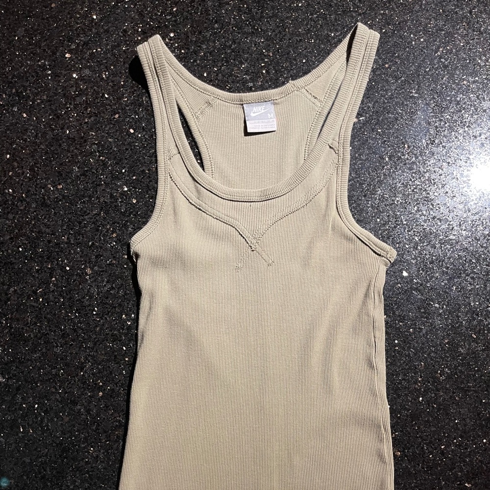 Nike “Just do it” olive green tank